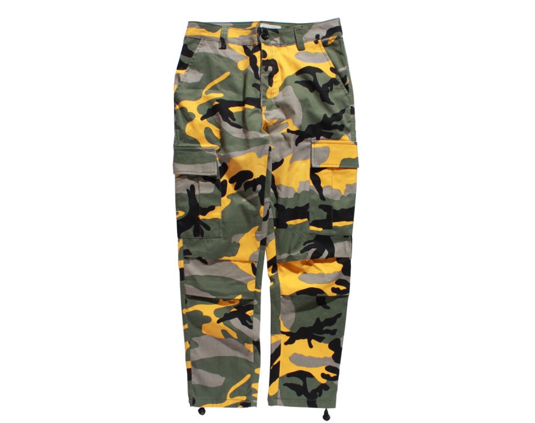 Camouflage Print Cargo Pants