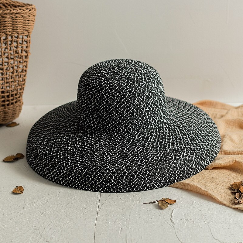 Grey Summer Straw Women's Hat