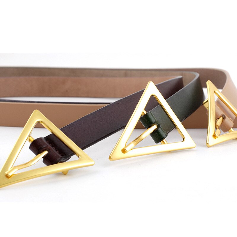 Women's Triangle Buckle Belt