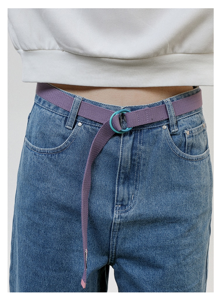 Unisex Casual Style Double Ring Belt