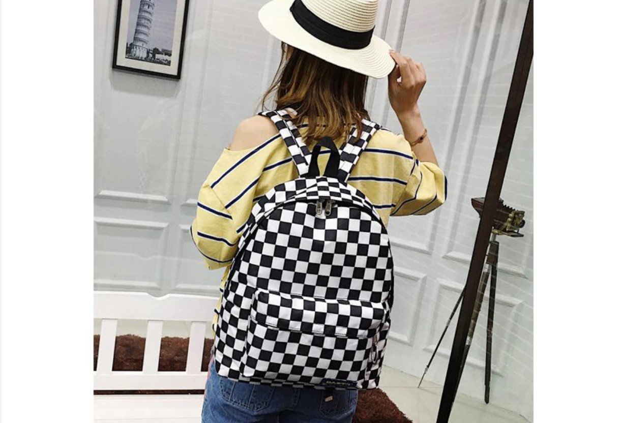 Women's Chess Print Backpack
