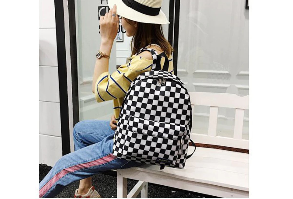 Women's Chess Print Backpack