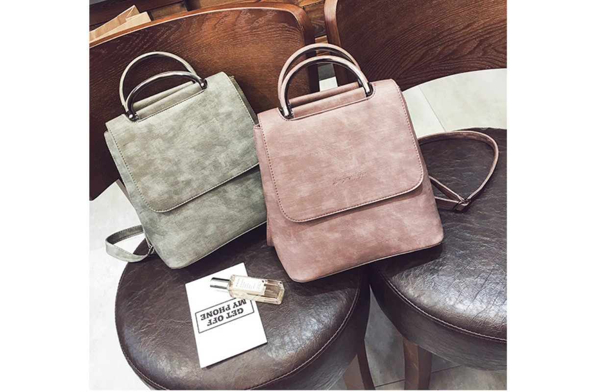 Women's Marble Eco-Leather Backpack