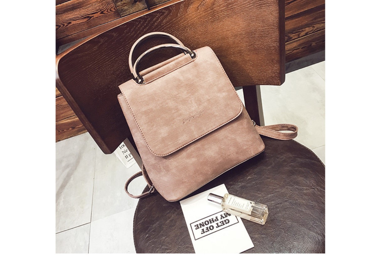 Women's Marble Eco-Leather Backpack