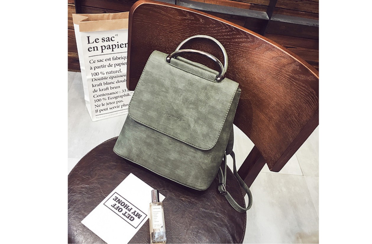 Women's Marble Eco-Leather Backpack