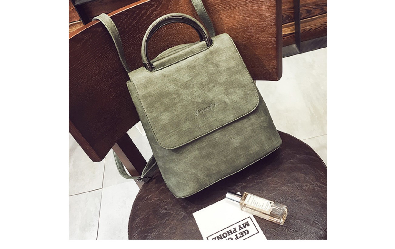 Women's Marble Eco-Leather Backpack