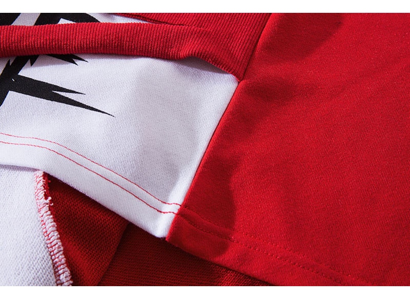 Men's Cotton Hoodie with Ribbons