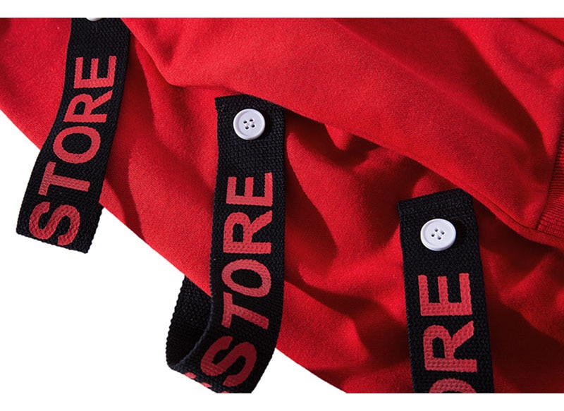 Men's Cotton Hoodie with Ribbons