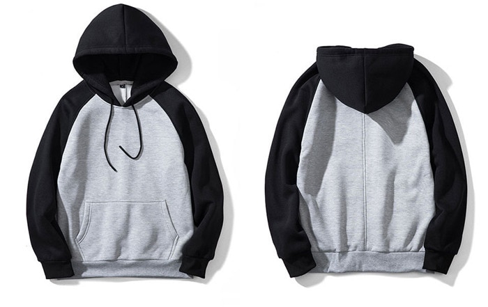 Men's Autumn Soft Patchwork Cotton Hoodie