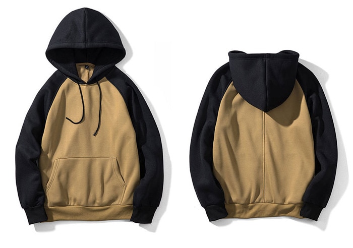 Men's Autumn Soft Patchwork Cotton Hoodie