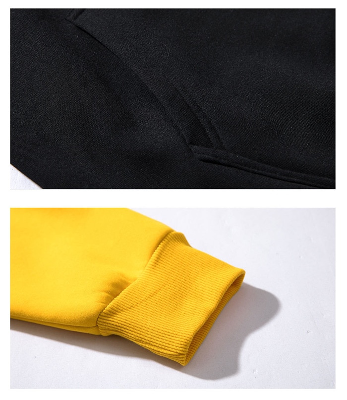 Men's Autumn Soft Patchwork Cotton Hoodie