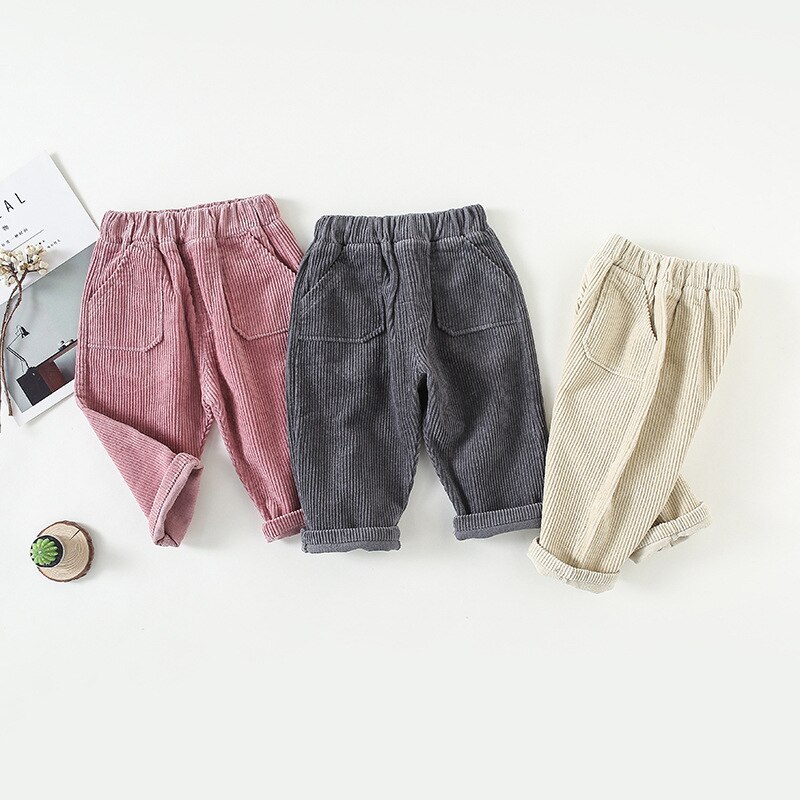 Girls Corduroy Harem Pants