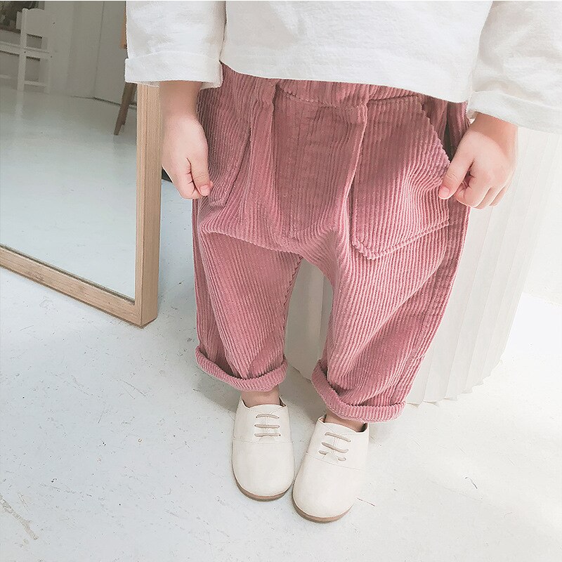 Girls Corduroy Harem Pants
