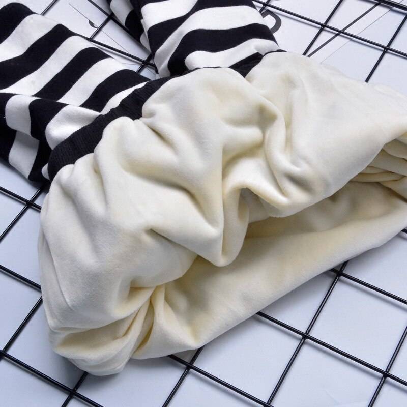 Baby Boy's Black / White Striped Harem Pants