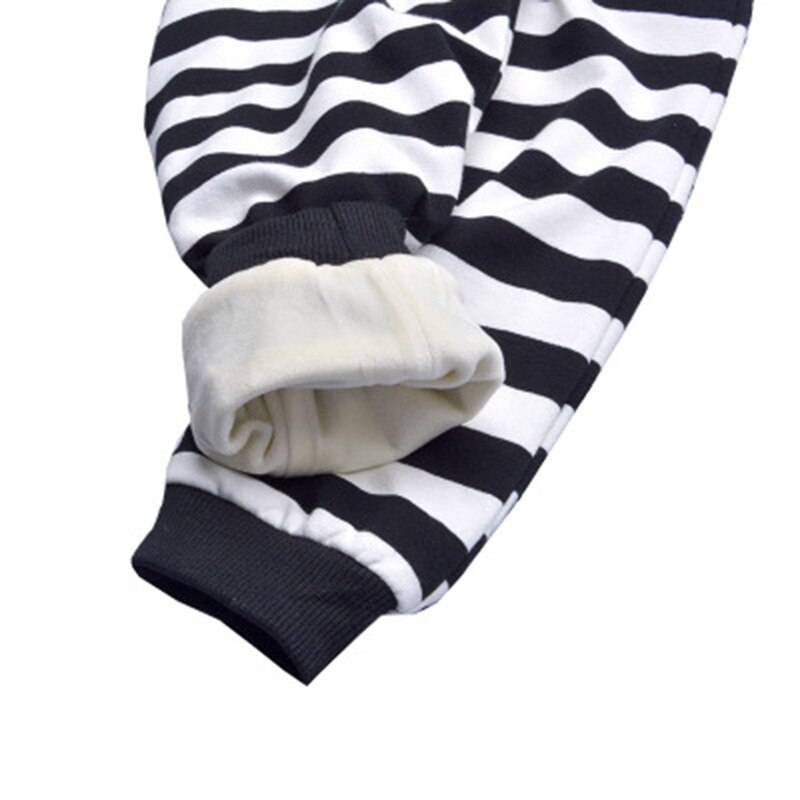 Baby Boy's Black / White Striped Harem Pants