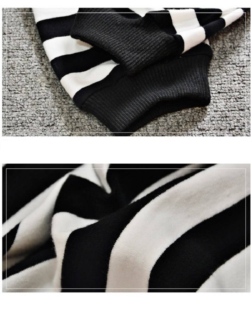 Baby Boy's Black / White Striped Harem Pants