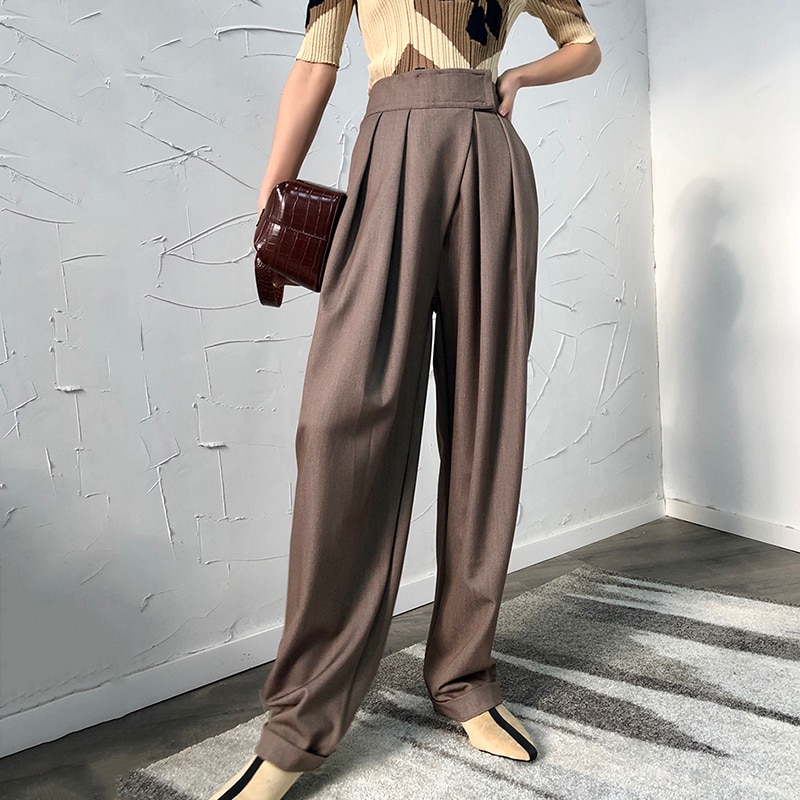 Wide Leg High Waisted Harem Pants for Women