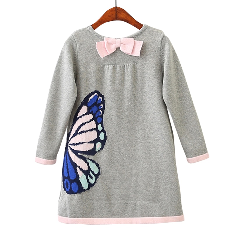 Girls' Casual Short Cotton Dress