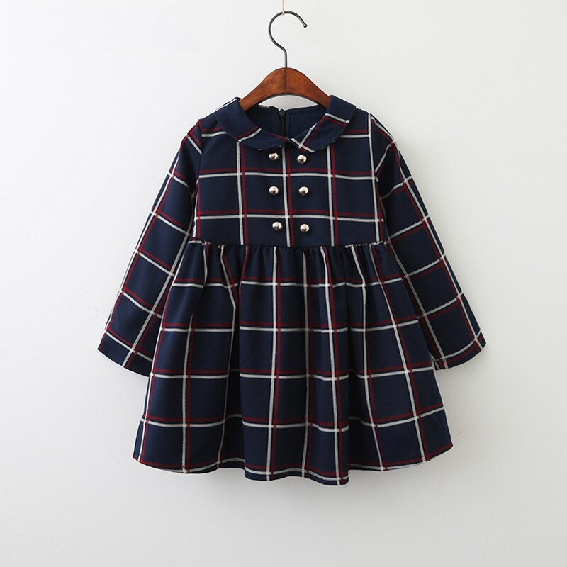 Girls' Casual Short Cotton Dress