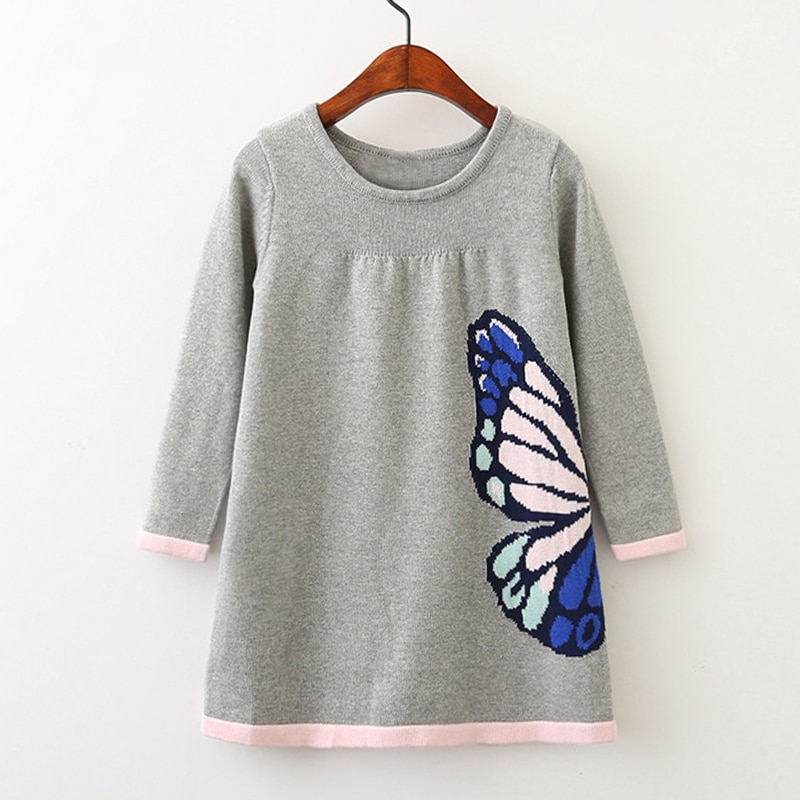 Girls' Casual Short Cotton Dress