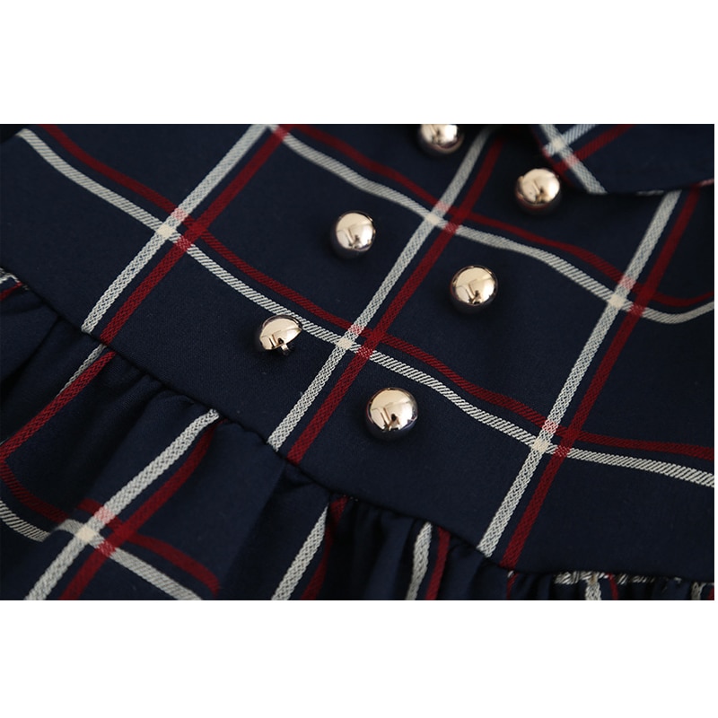 Girls' Casual Short Cotton Dress