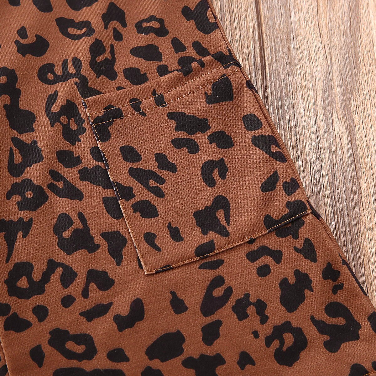 Leopard Printed Sleeveless Dress for Girls
