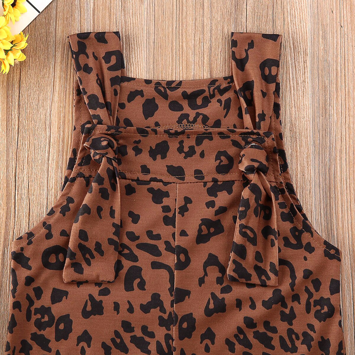 Leopard Printed Sleeveless Dress for Girls