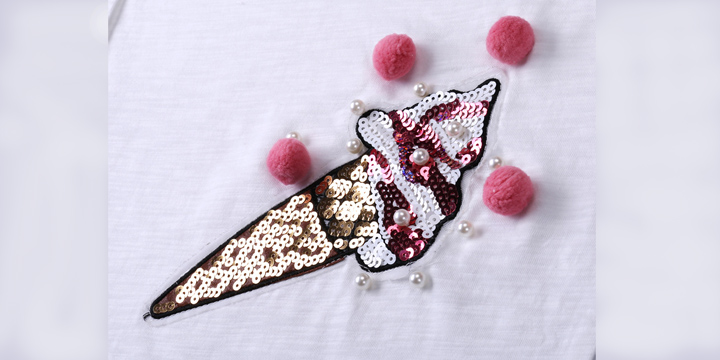 Girls' Cute Short Polyester Dress