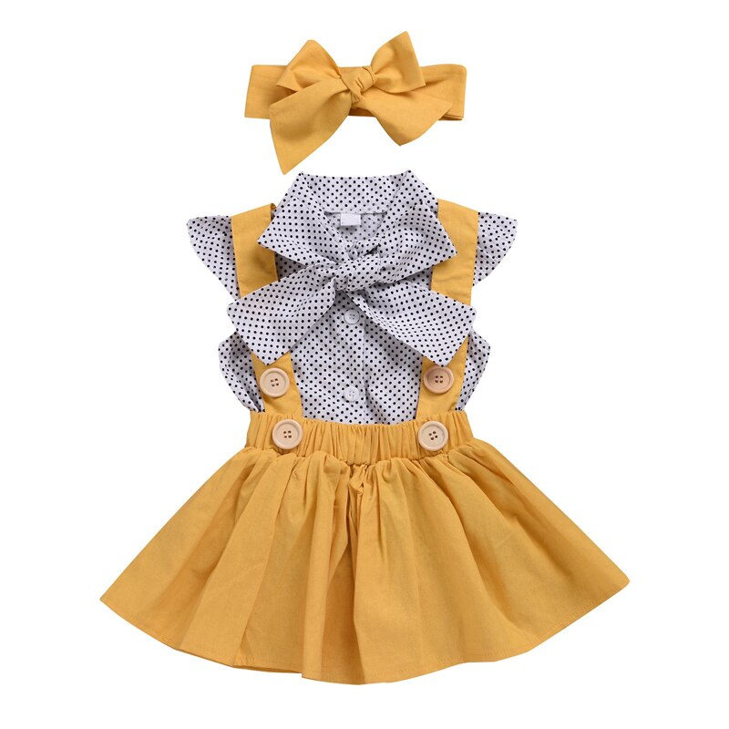 Girls' Cute Short Polyester Dress