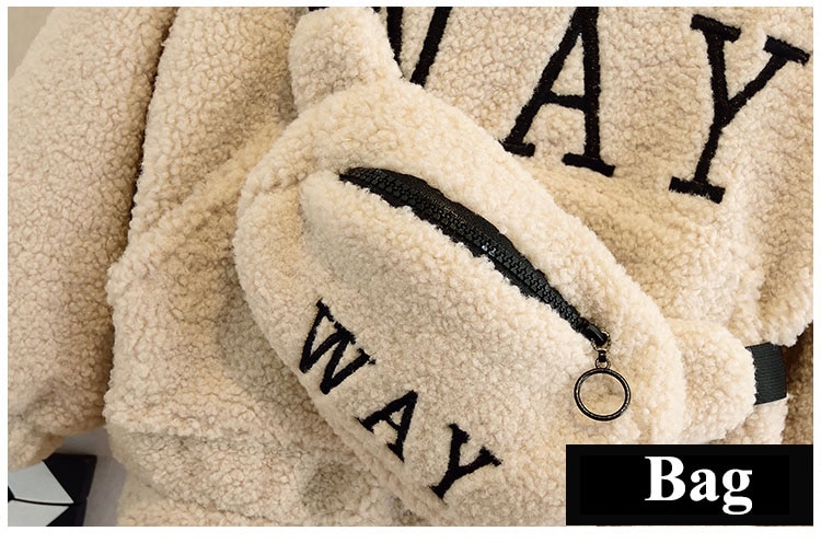 Kid's Plush Hoodie with Bag