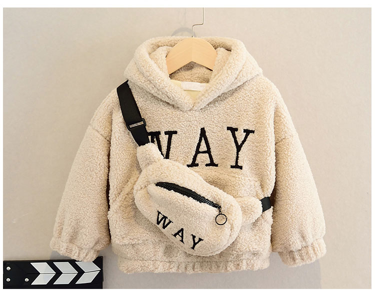 Kid's Plush Hoodie with Bag