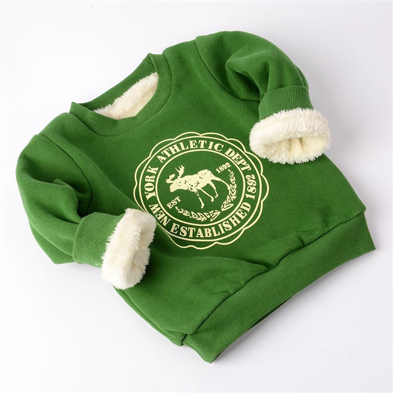 Stylish Winter Warm Plush Kid's Sweatshirt