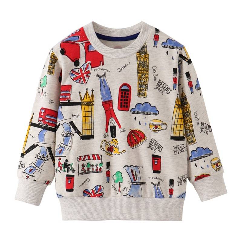 Boy's Dinosaur Printed Sweatshirt