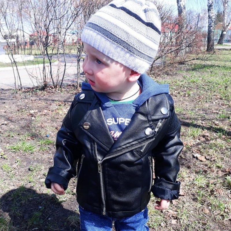 Toddler's Eco-Leather Biker Jacket