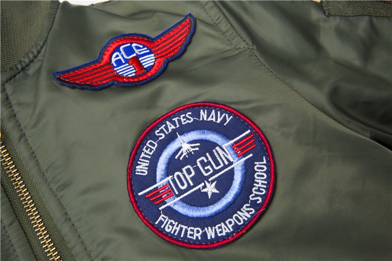 Boys' Bomber Jacket in Blue and Green Colors