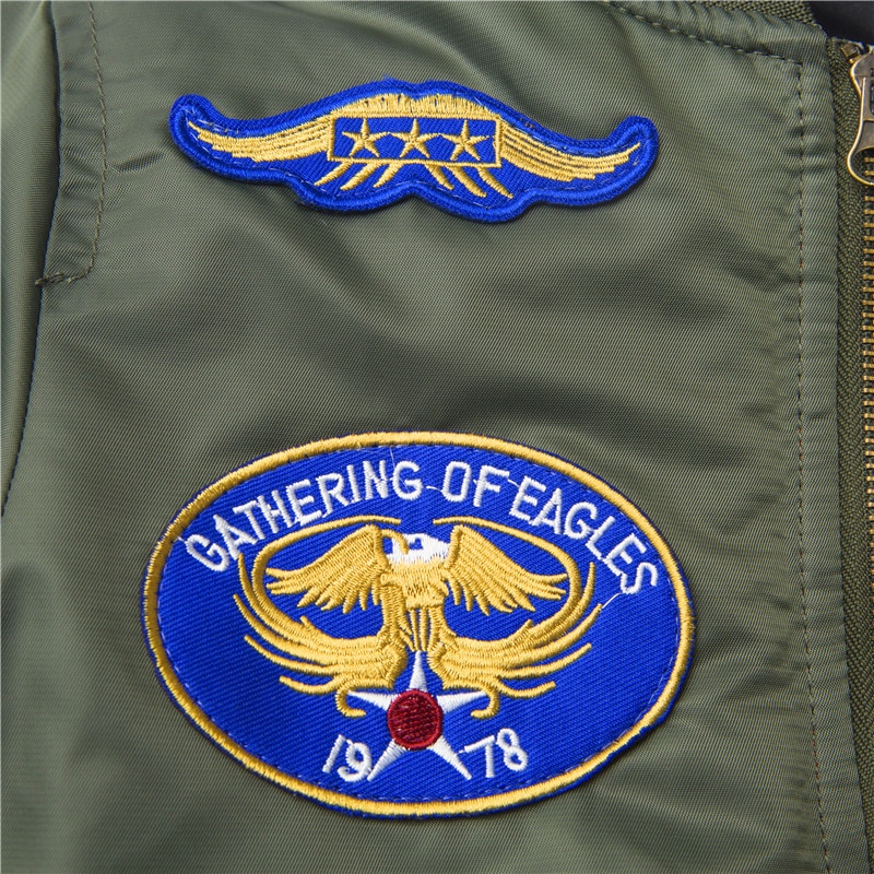 Boys' Bomber Jacket in Blue and Green Colors