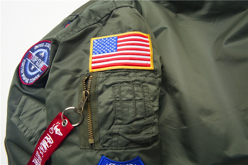 Boys' Bomber Jacket in Blue and Green Colors