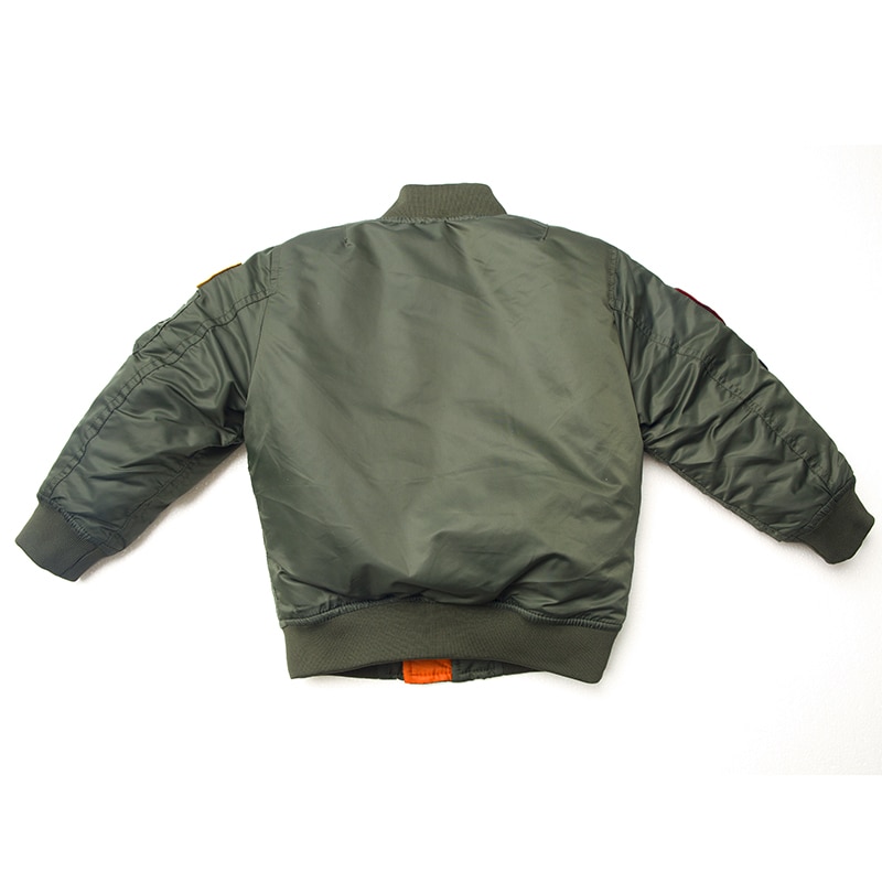 Boys' Bomber Jacket in Blue and Green Colors