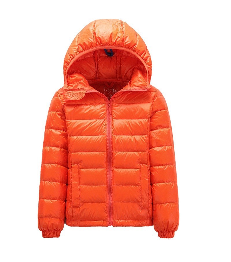 Boys' Hooded Zippered Bright Jacket