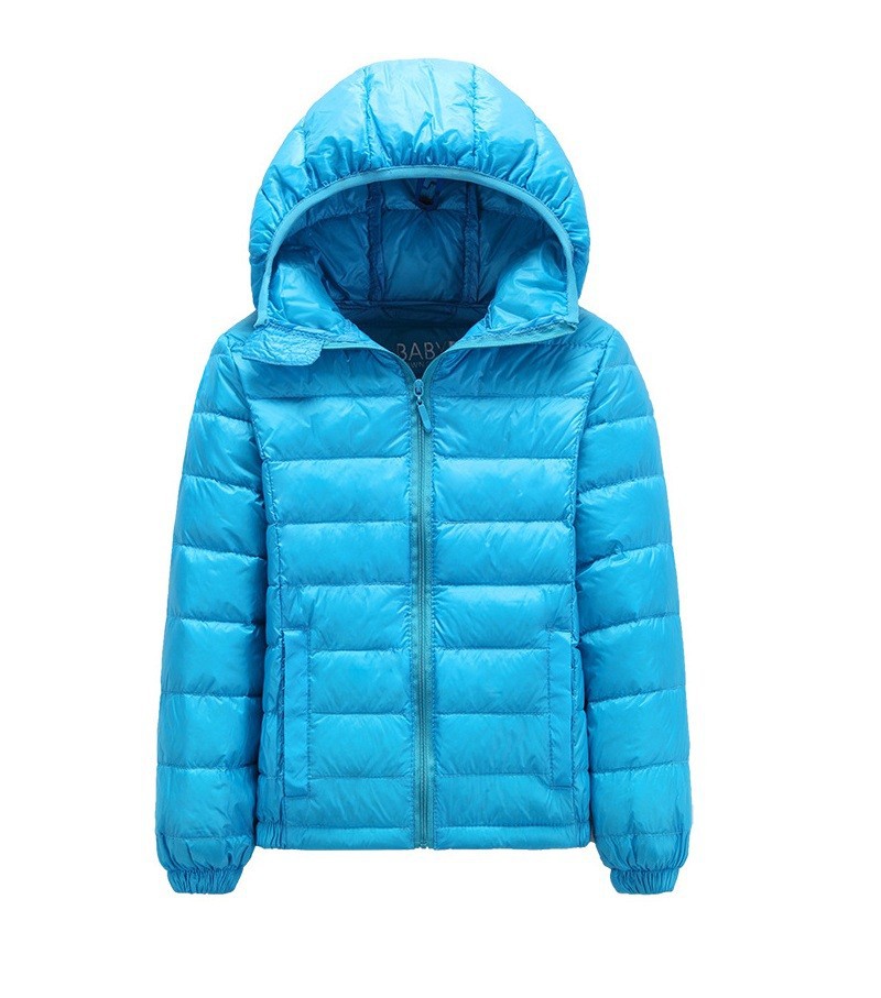 Boys' Hooded Zippered Bright Jacket
