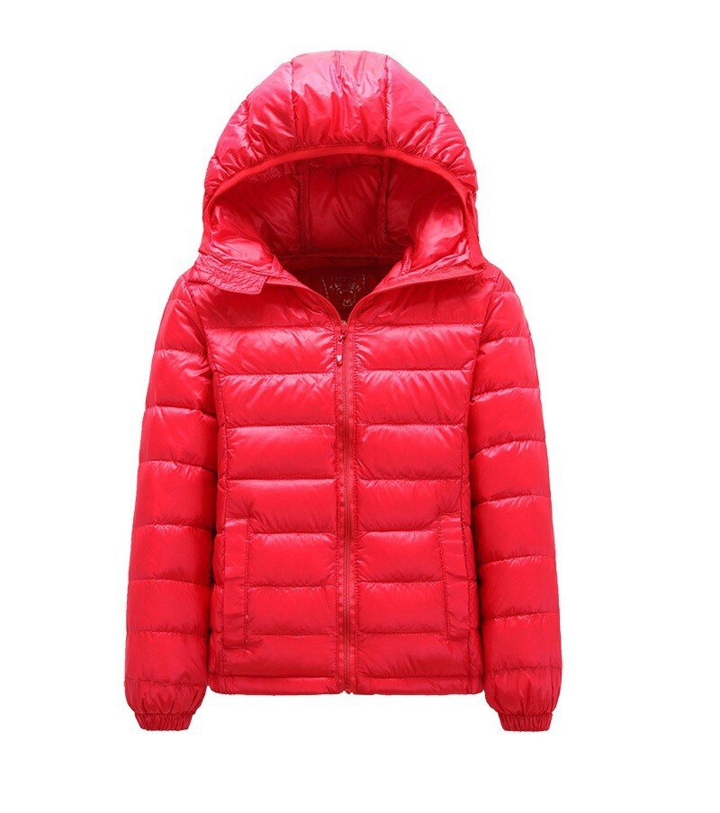 Boys' Hooded Zippered Bright Jacket