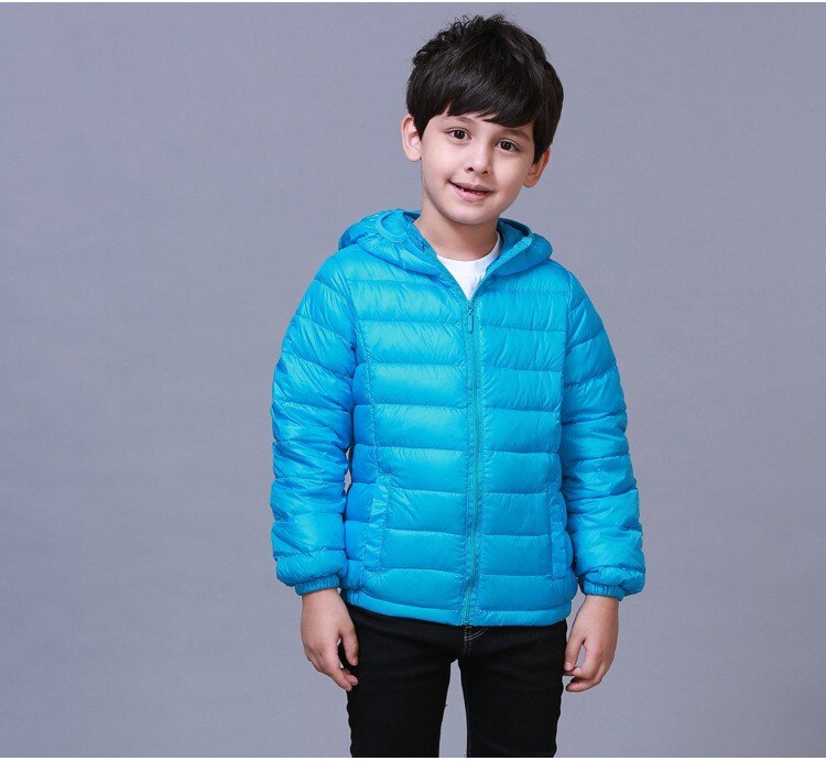 Boys' Hooded Zippered Bright Jacket