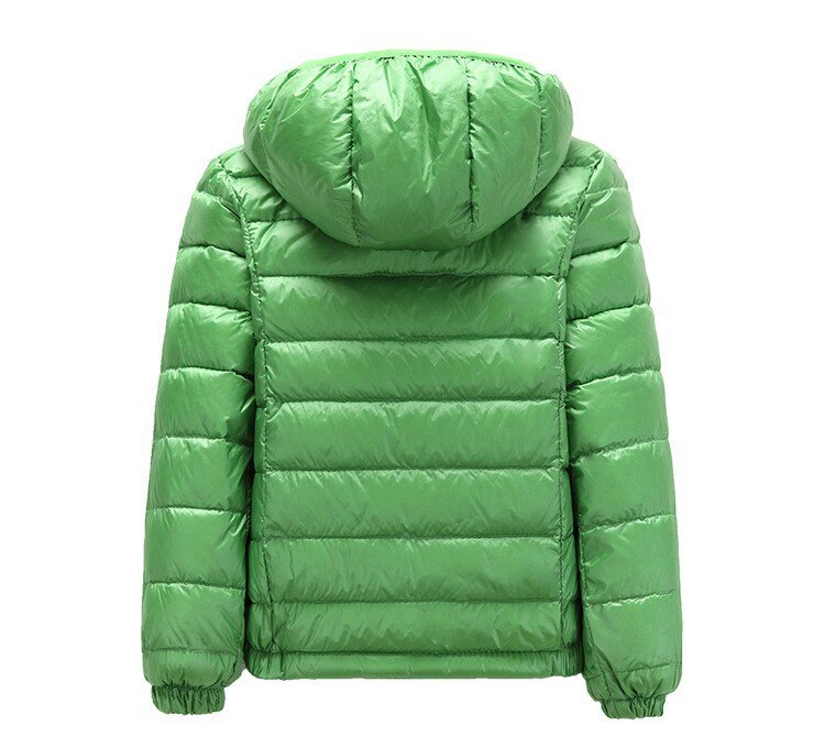 Boys' Hooded Zippered Bright Jacket