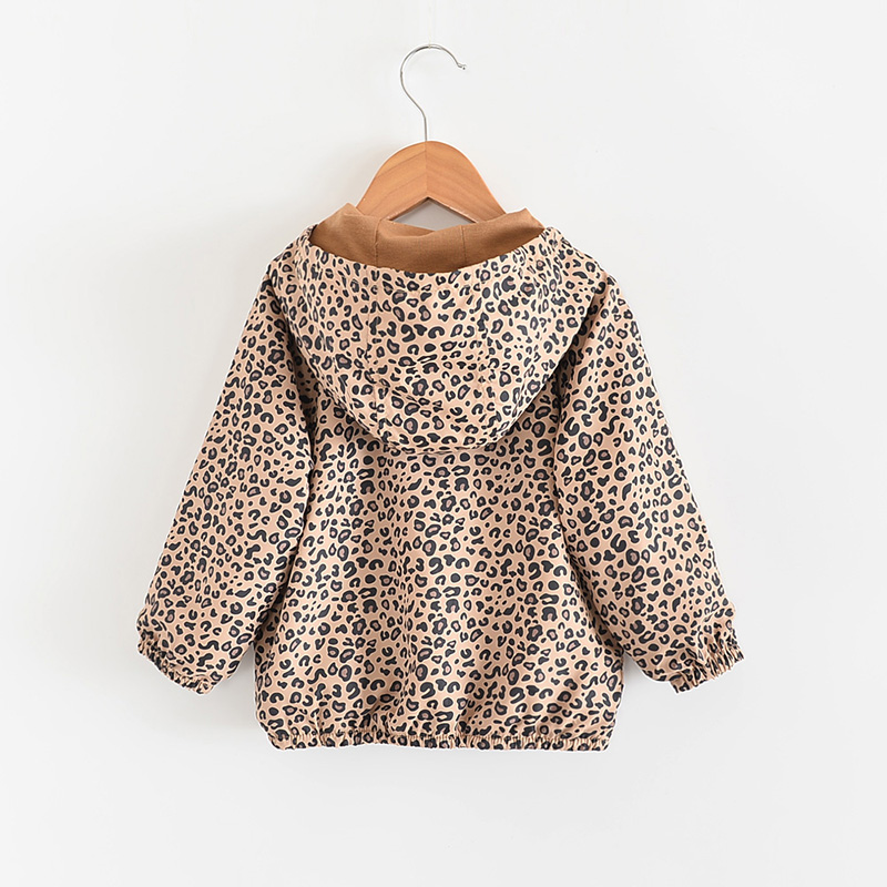 Girls' Coat in Leopard Print