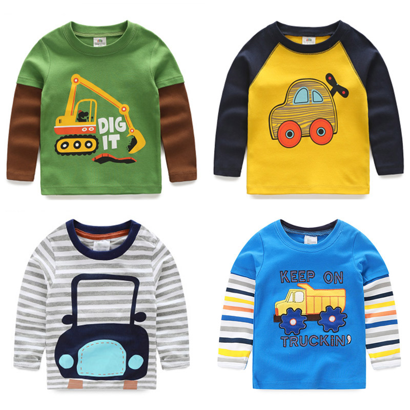Fashion Cutely Designed Boy's Long-Sleeved Tee