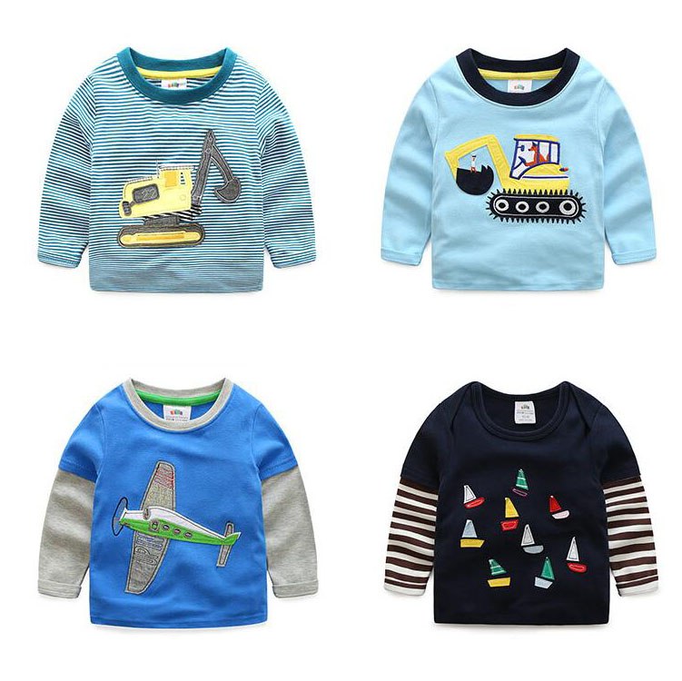 Fashion Cutely Designed Boy's Long-Sleeved Tee