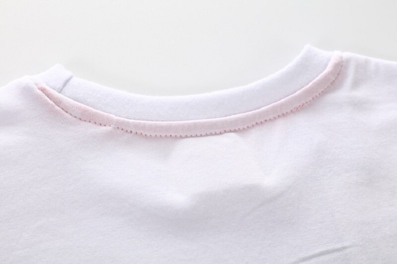 Boys' Short Sleeved White Cotton T-Shirt