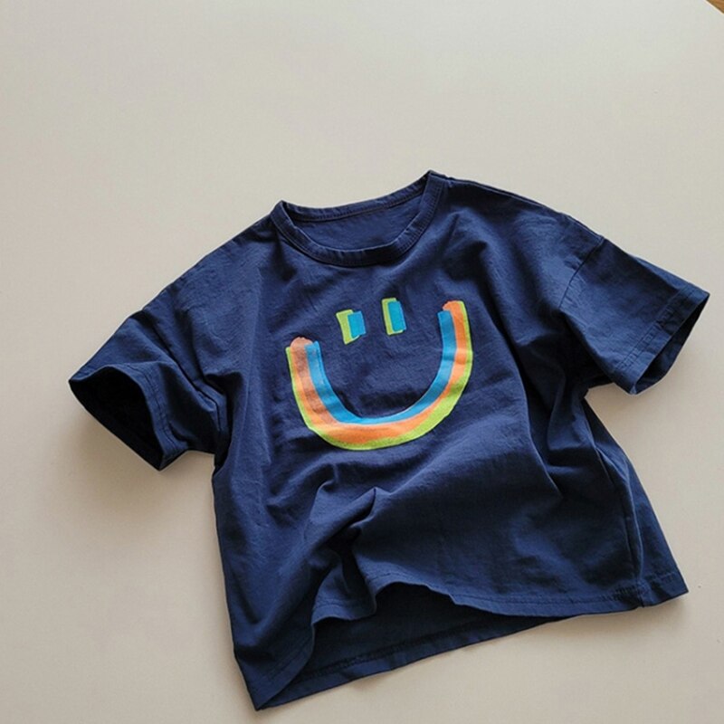 Girls Smile Printed Summer T-Shirt