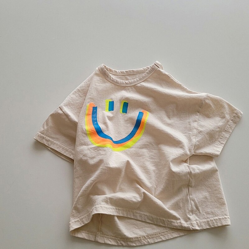 Girls Smile Printed Summer T-Shirt