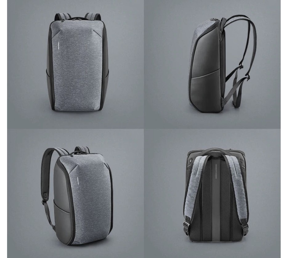Men's Melange Grey Laptop Backpack